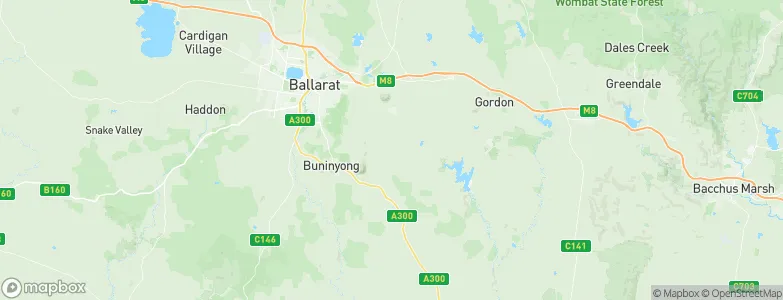 Yendon, Australia Map