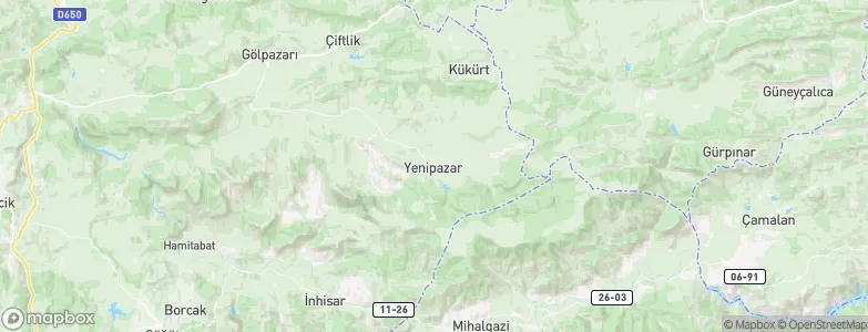 Yenipazar, Turkey Map
