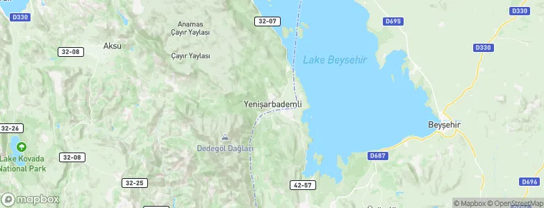 Yenişarbademli, Turkey Map