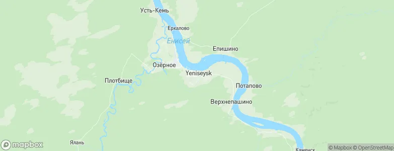 Yeniseysk, Russia Map