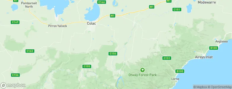 Yeodene, Australia Map