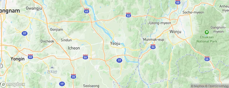 Yeoju, South Korea Map