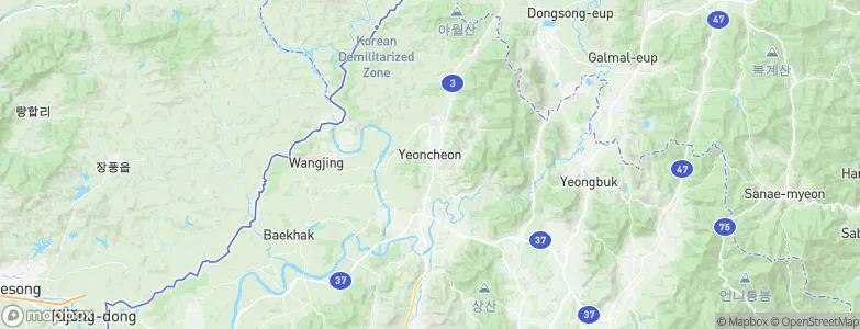 Yeoncheon-gun, South Korea Map
