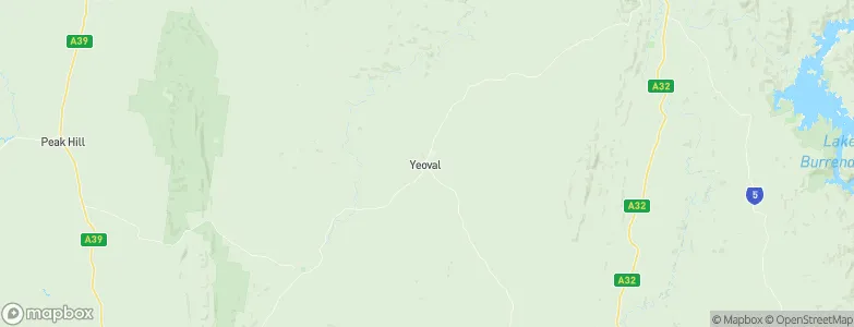 Yeoval, Australia Map