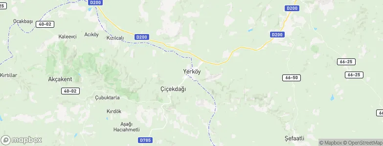 Yerköy, Turkey Map