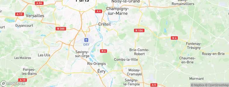 Yerres, France Map