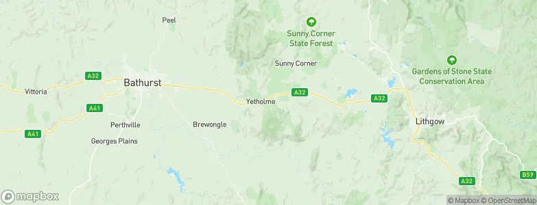 Yetholme, Australia Map