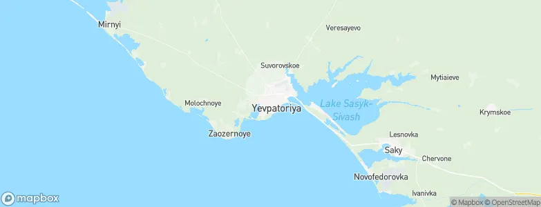 Yevpatoriya, Ukraine Map