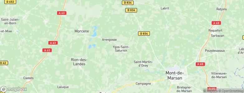 Ygos-Saint-Saturnin, France Map