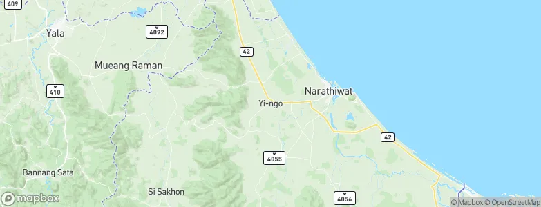 Yi-ngo, Thailand Map