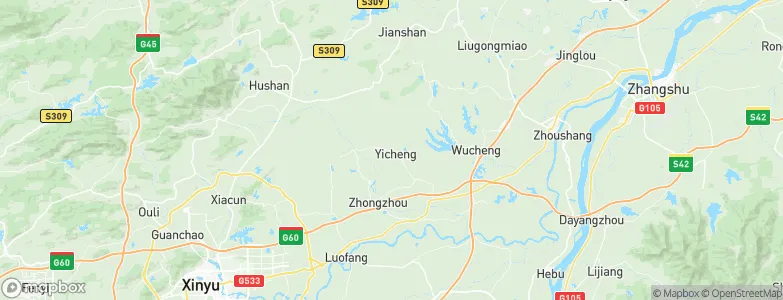Yicheng, China Map