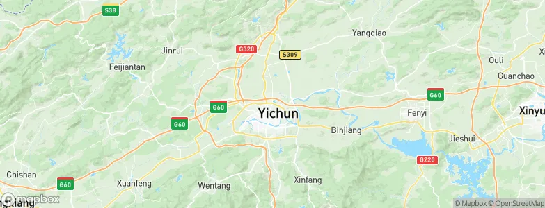Yichun, China Map