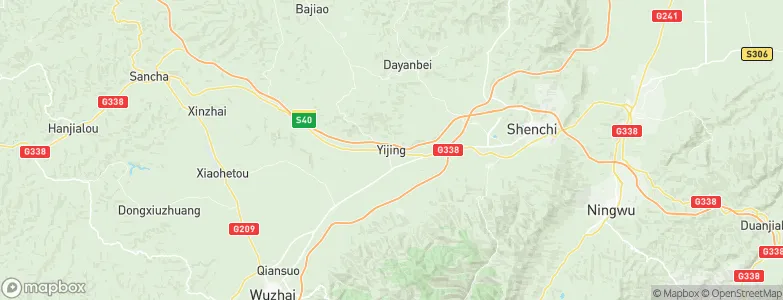 Yijing, China Map