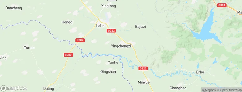 Yingchengzi, China Map