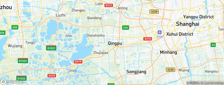 Yingpu, China Map