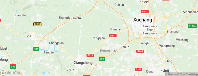 Yingqiao, China Map