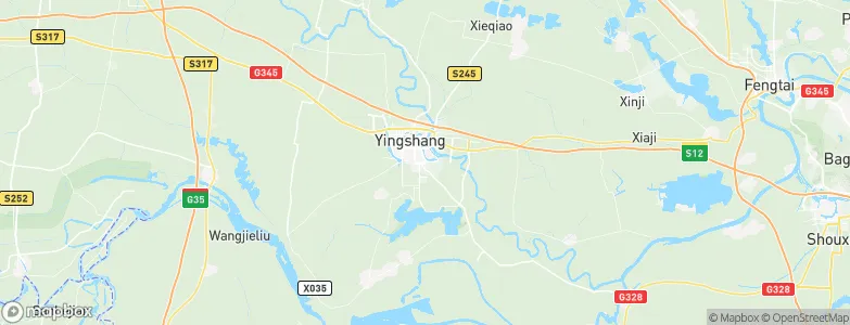 Yingshang Chengguanzhen, China Map