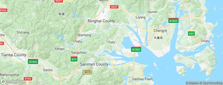 Yishi, China Map