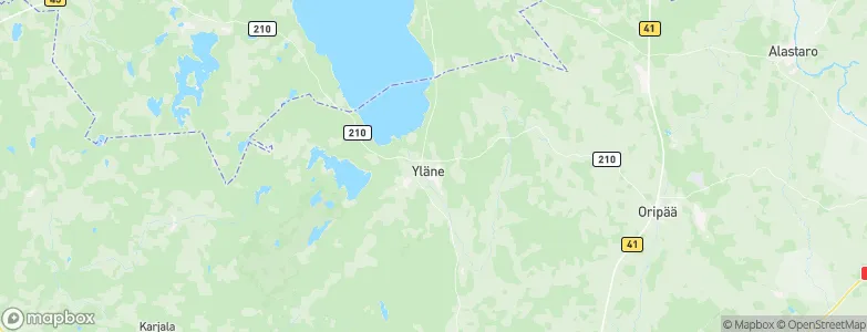 Yläne, Finland Map