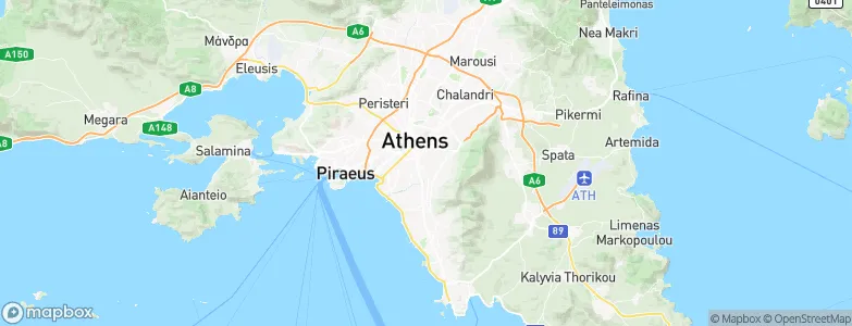 Ymittos Athens, Greece Map