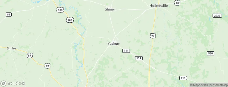 Yoakum, United States Map