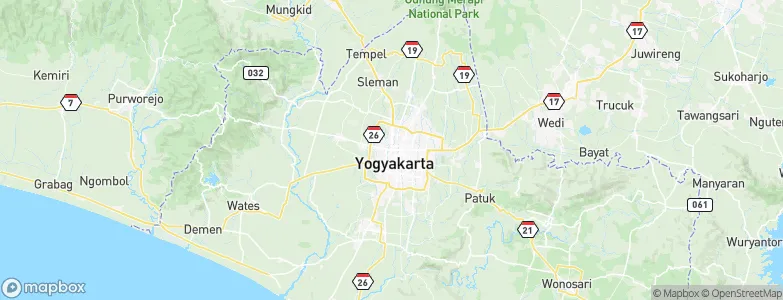 Yogyakarta, Indonesia Map