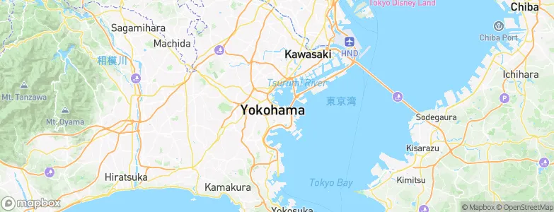 Yokohama, Japan Map