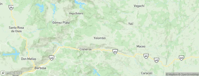Yolombó, Colombia Map