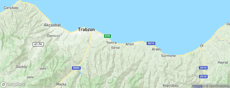 Yomra, Turkey Map