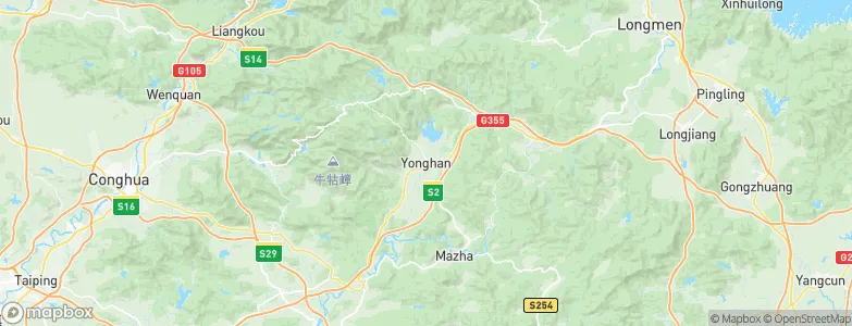 Yonghan, China Map