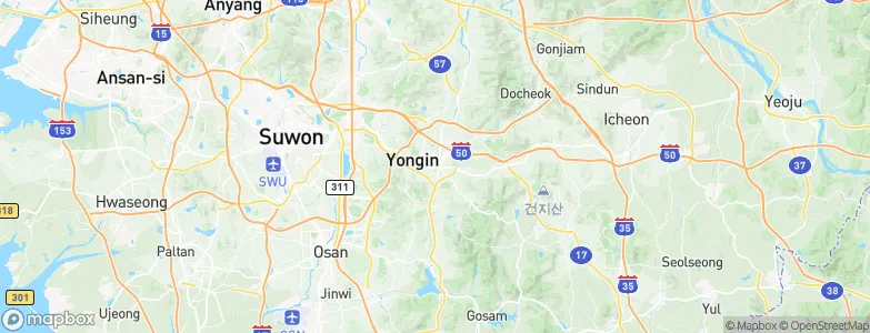 Yongin, South Korea Map