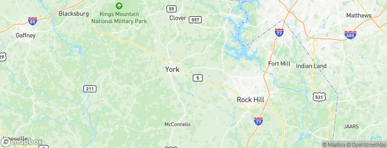 York County, United States Map
