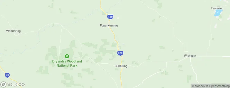 Yornaning, Australia Map