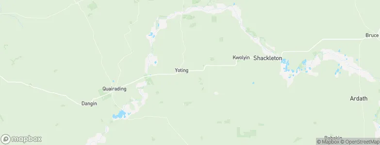 Yoting, Australia Map