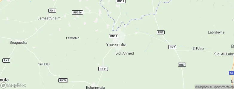Youssoufia, Morocco Map