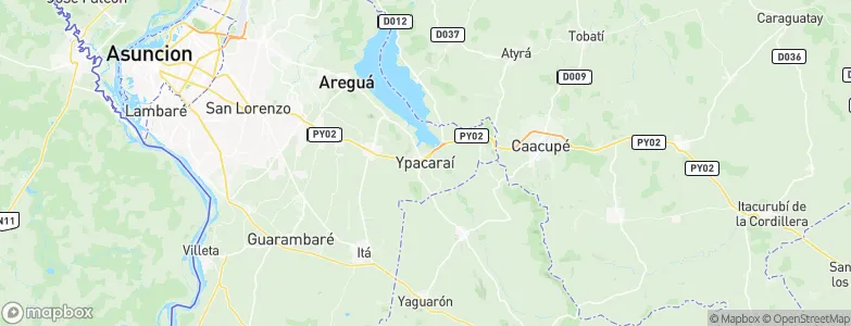 Ypacarai, Paraguay Map