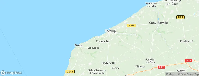 Yport, France Map