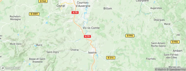 Yronde, France Map