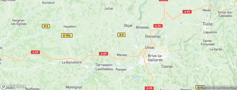 Yssandon, France Map