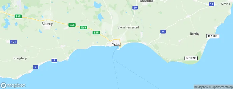 Ystad, Sweden Map