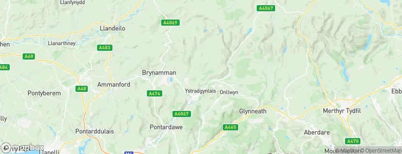 Ystradgynlais, United Kingdom Map