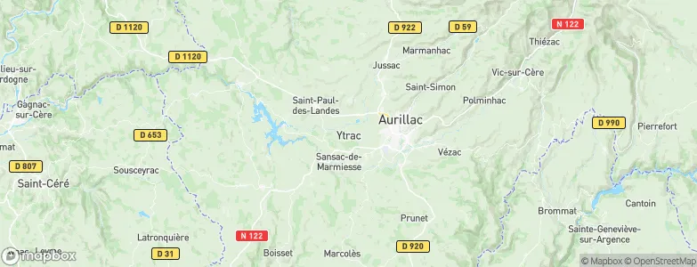 Ytrac, France Map