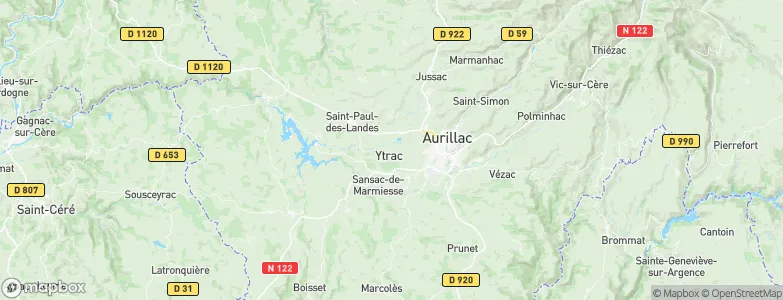 Ytrac, France Map