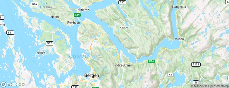 Ytre Arna, Norway Map