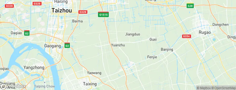 Yuanzhu, China Map