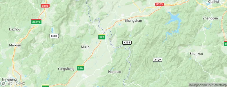 Yuduan, China Map