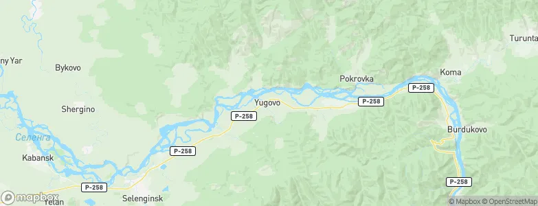 Yugovo, Russia Map