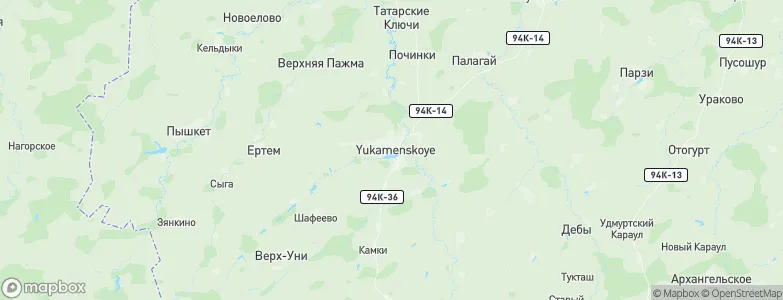 Yukamenskoye, Russia Map