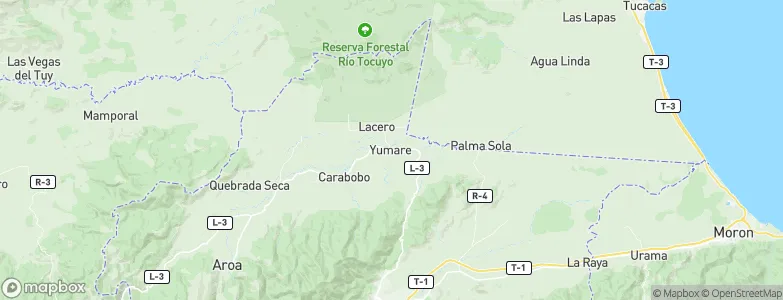 Yumare, Venezuela Map