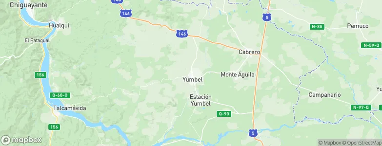 Yumbel, Chile Map